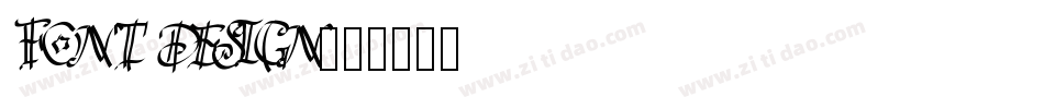 FONT DESIGN字体转换